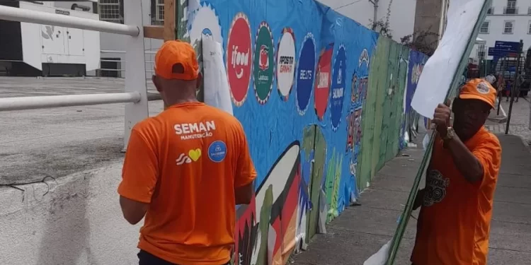 Prefeitura: iniciada retirada de tapumes instalados para Carnaval