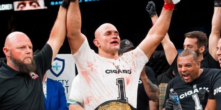 Junior Cigano conquista cinturão no MMA sem luvas