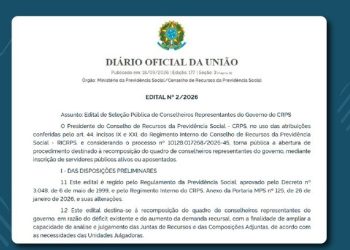 Servidores públicos: CRPS publica edital para seleção de Conselheiros Representantes do Governo